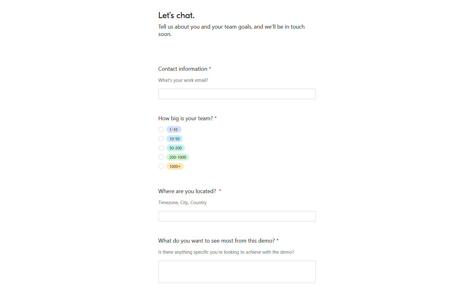 Contact Sales @Playbook