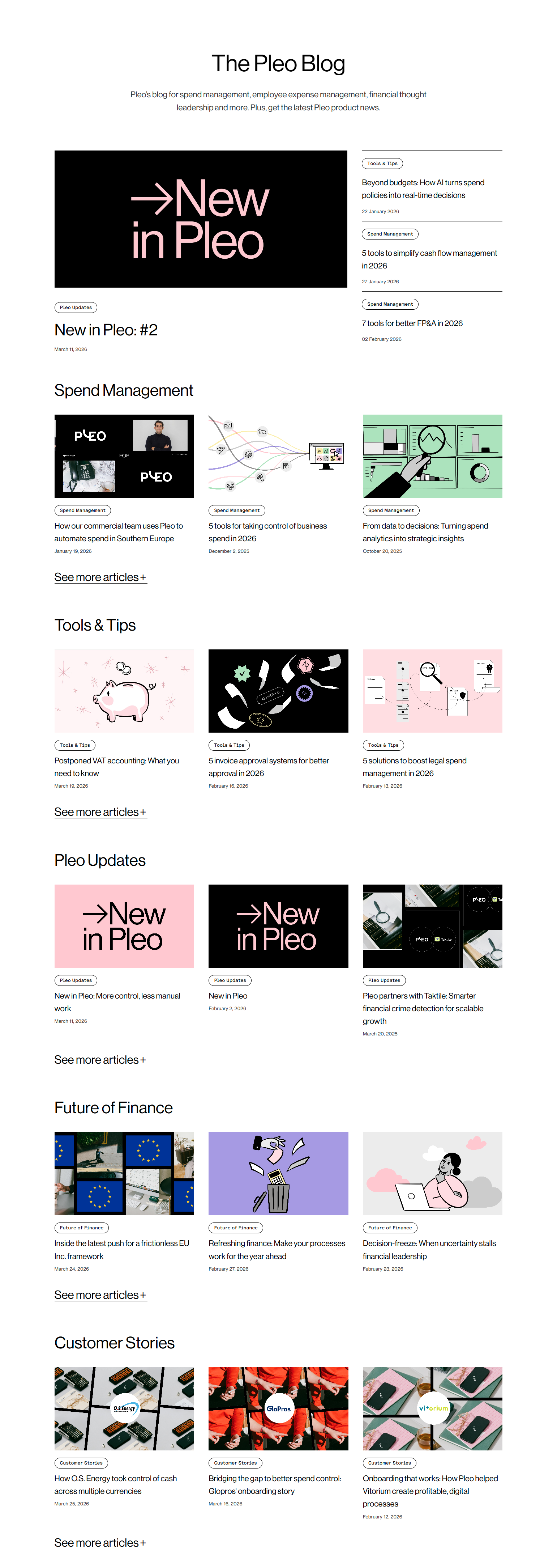 Blog Index @Pleo