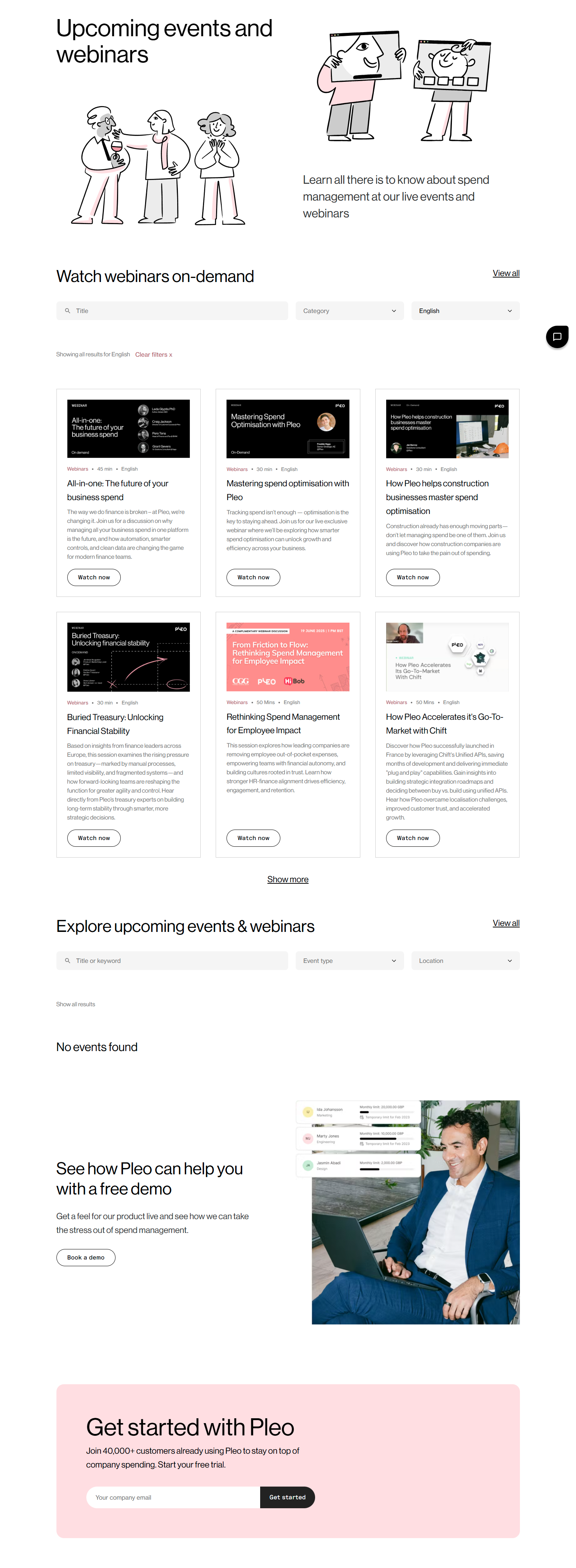 Events / Webinars @Pleo
