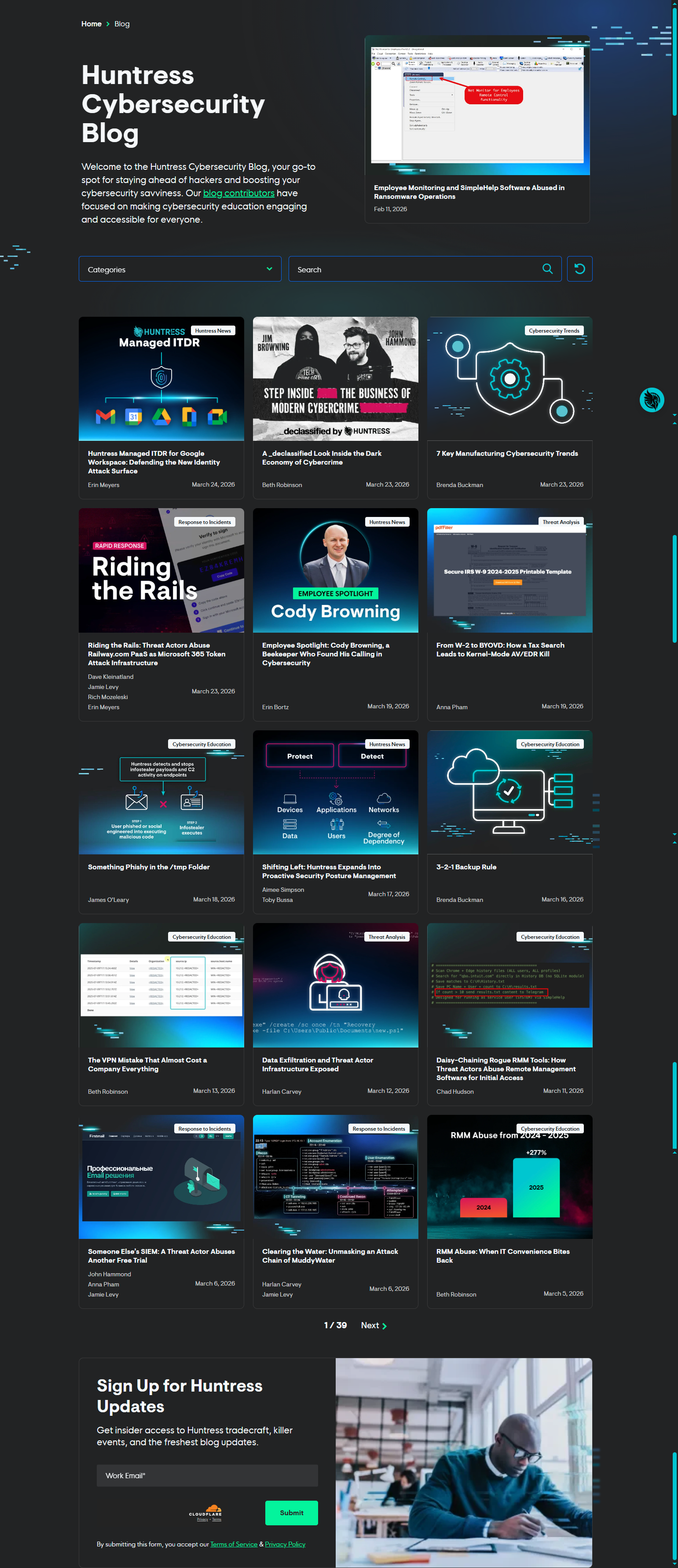 Blog Index @Huntress