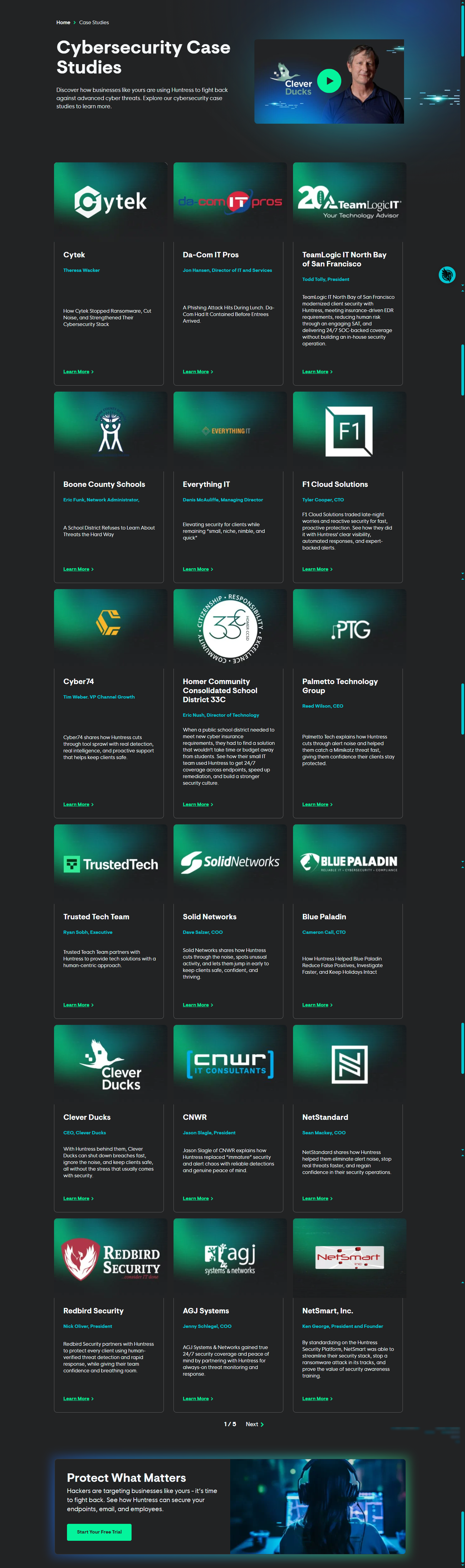 Case Study Index @Huntress