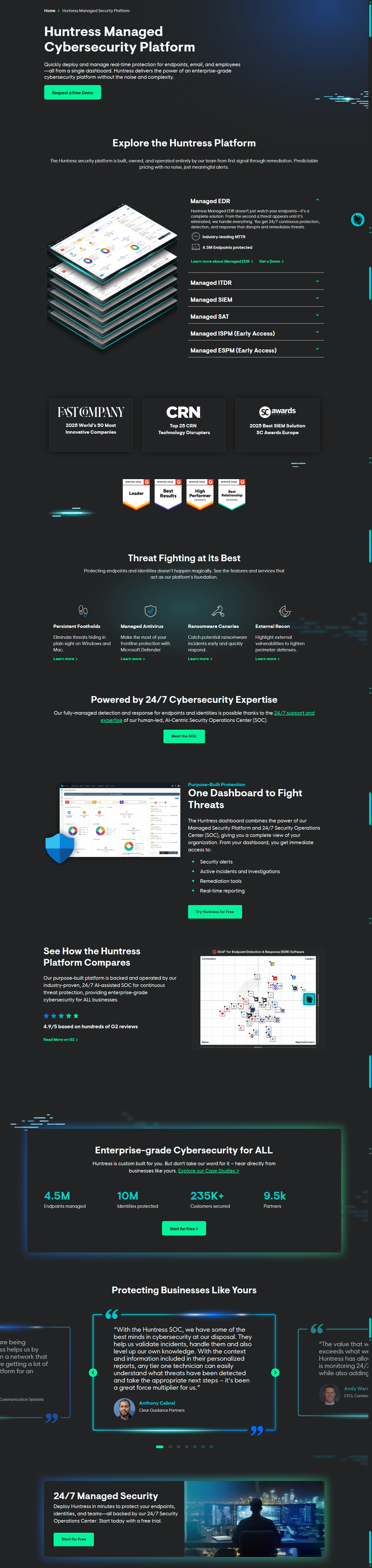 Product Page @Huntress