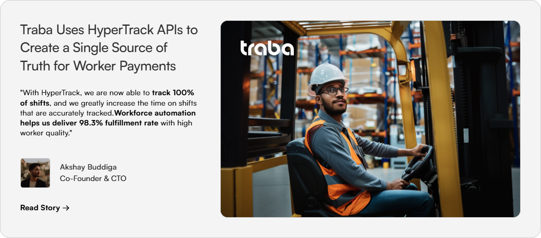 Testimonials Section @HyperTrack