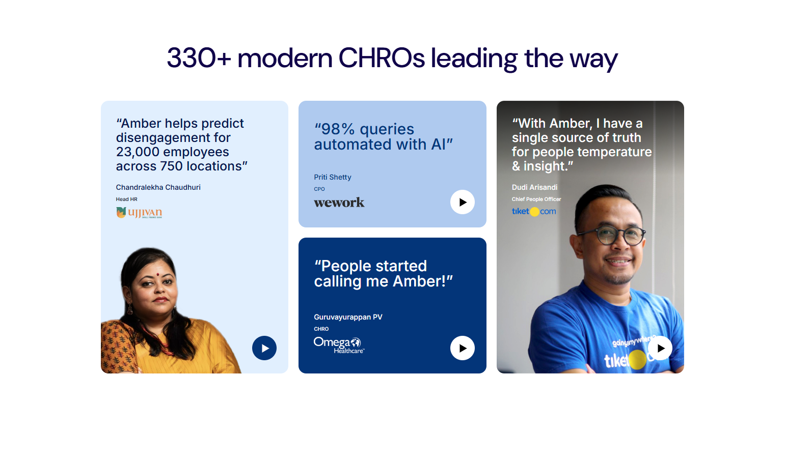 Testimonials Section @inFeedo