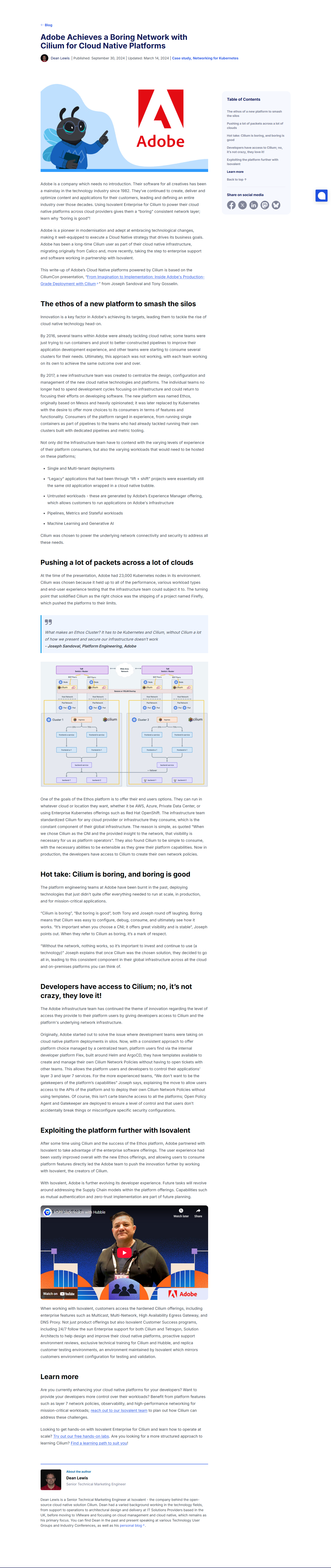 Case Study @Isovalent