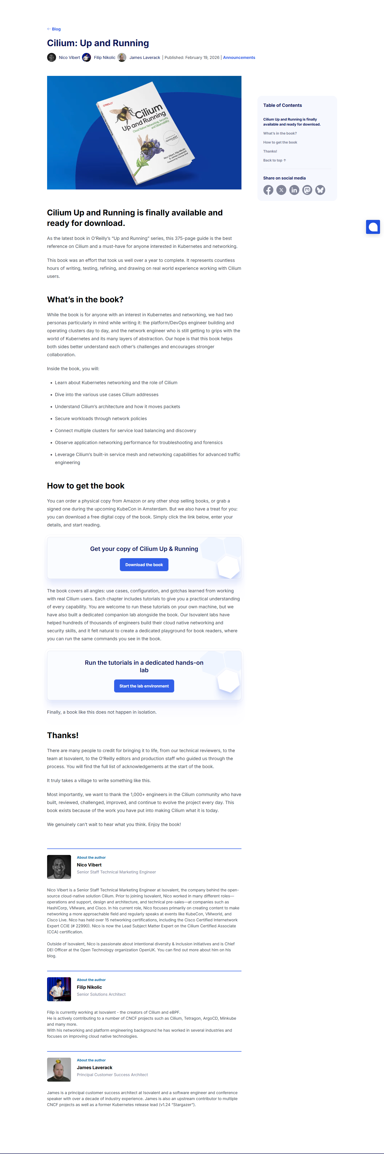 Blog Post @Isovalent