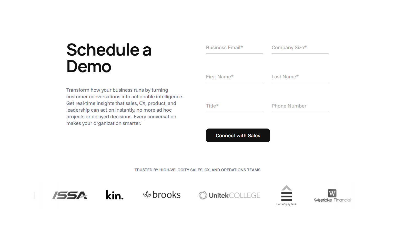 Contact Sales @VoiceOps