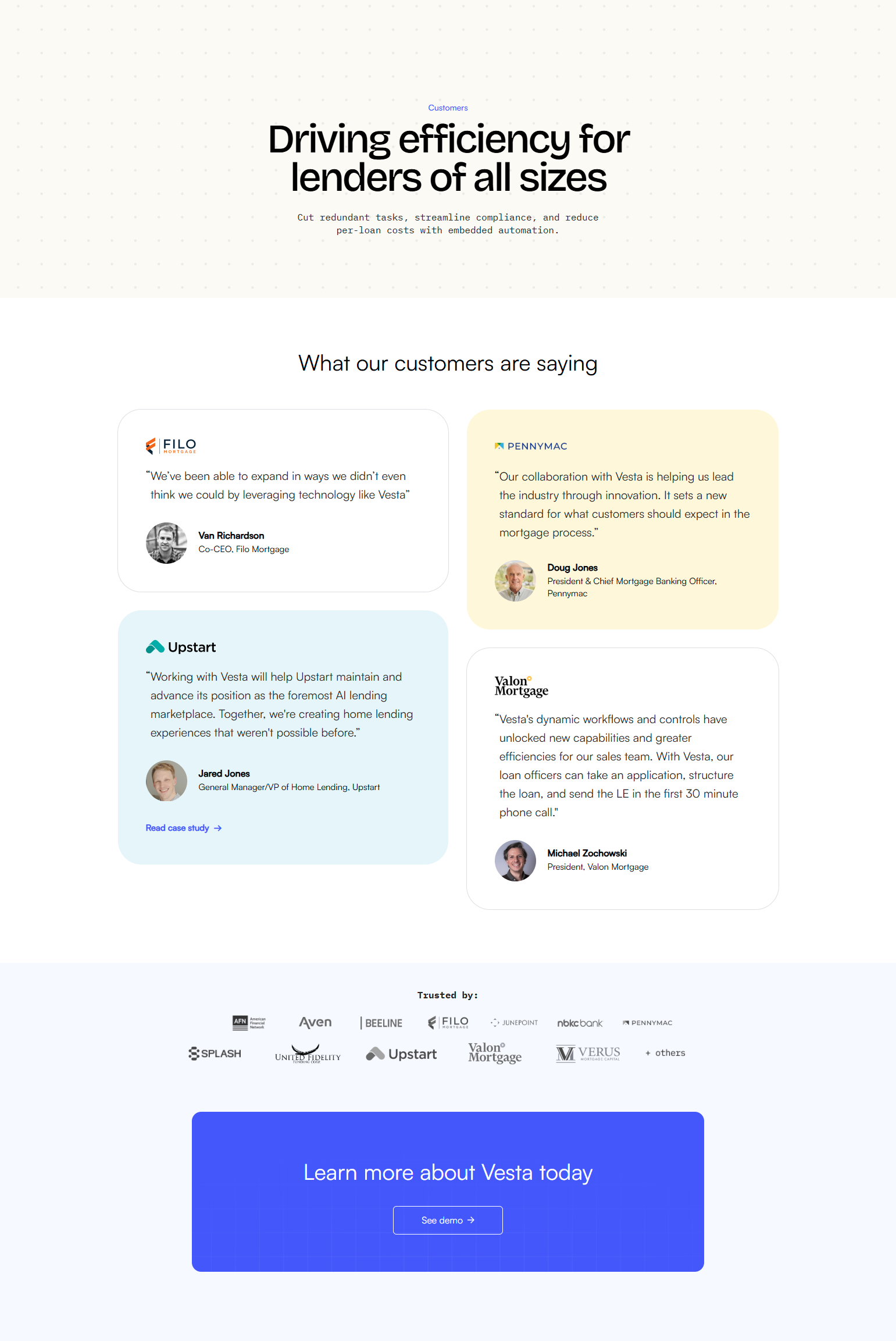 Case Study Index @Vesta