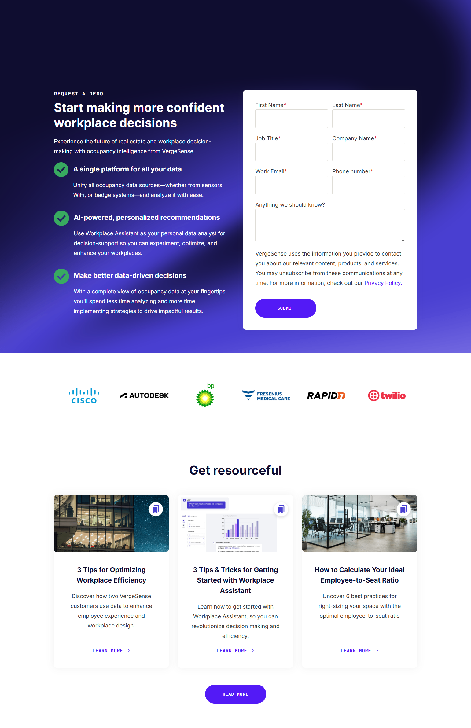 Contact Sales @VergeSense