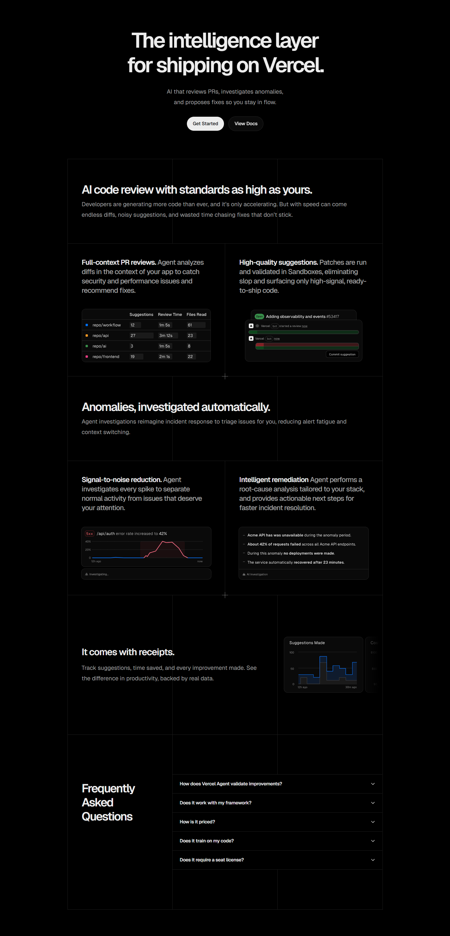 Product Page @Vercel