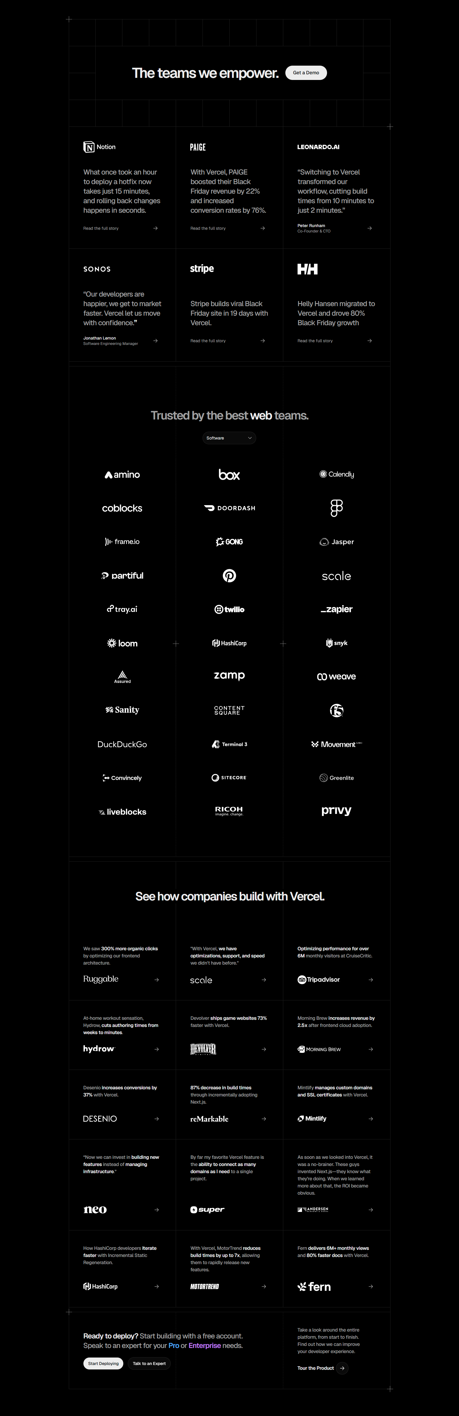Case Study Index @Vercel