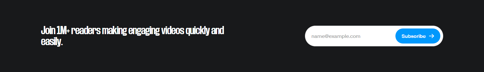 Newsletter Signup @VEED