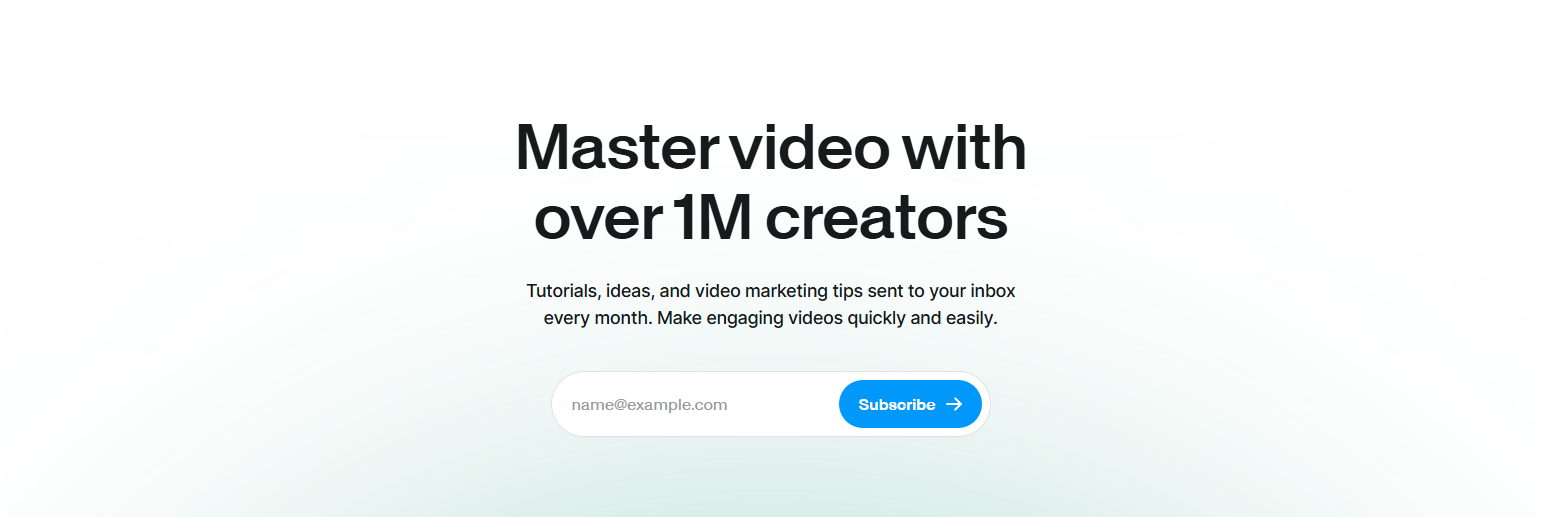 Newsletter Signup @VEED