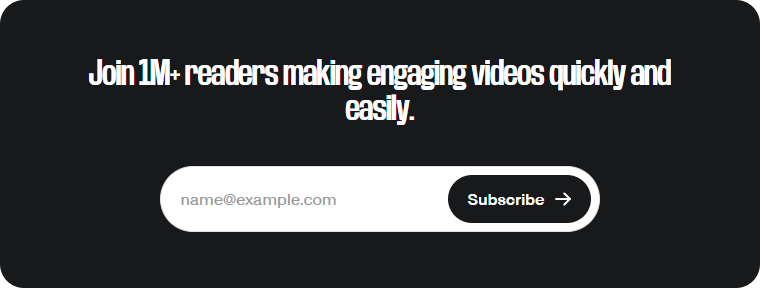 Newsletter Signup @VEED