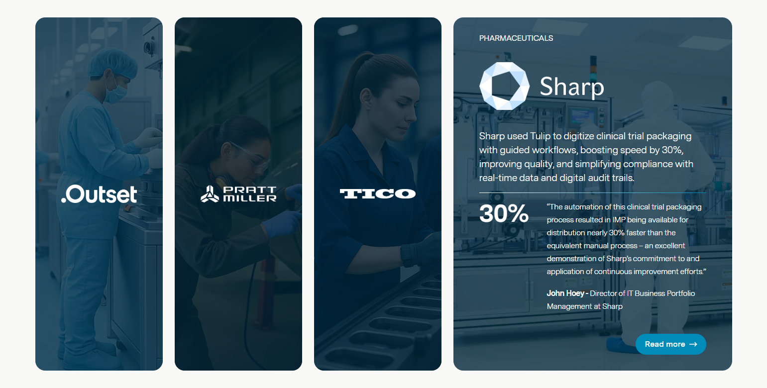 Testimonials Section @Tulip