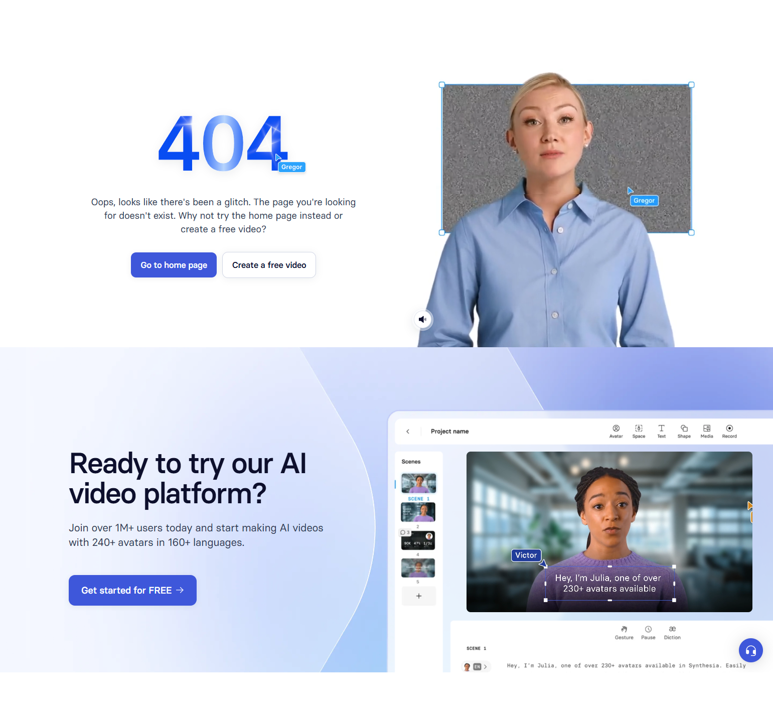 404 Error @Synthesia