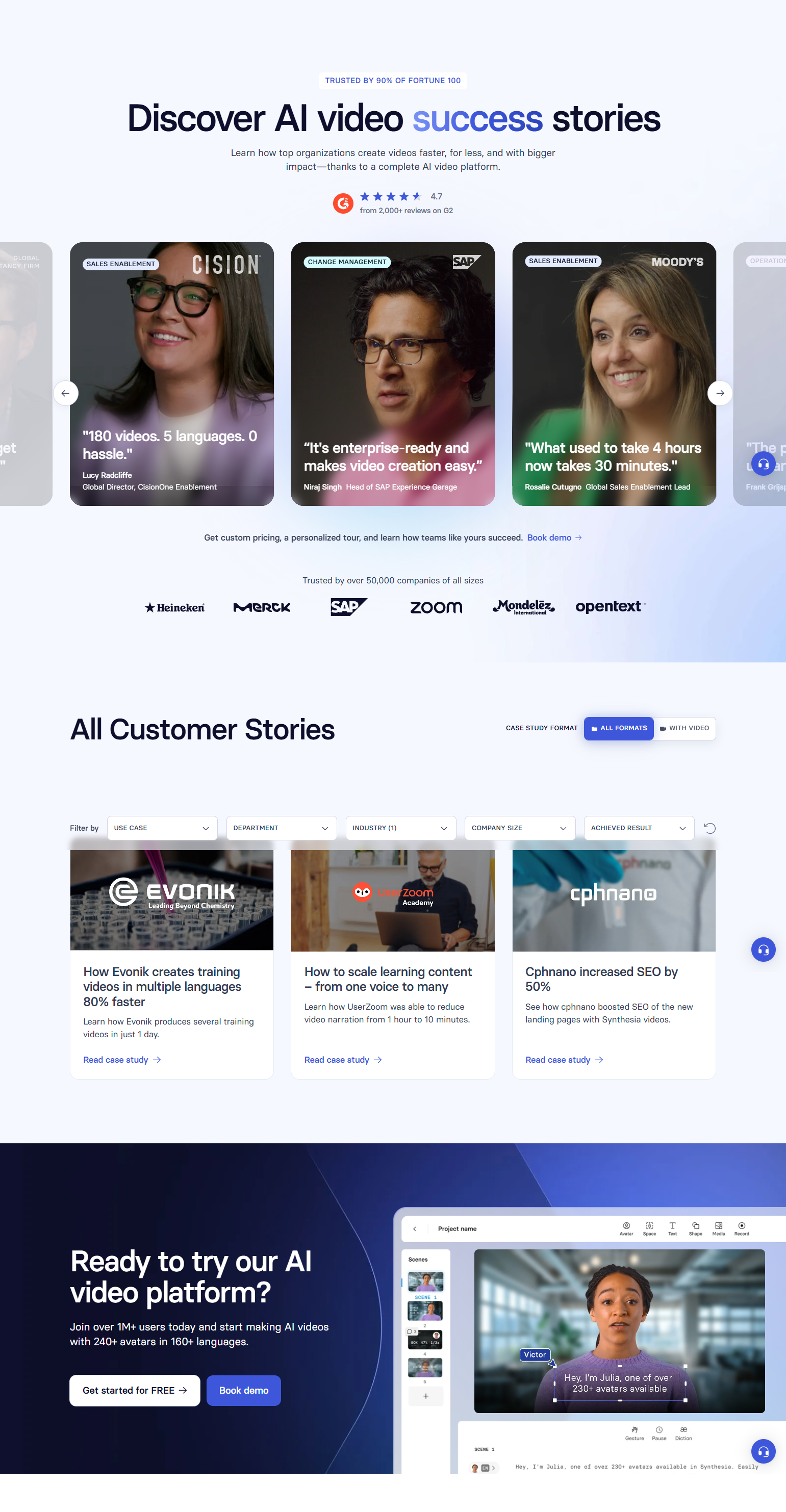 Case Study Index @Synthesia