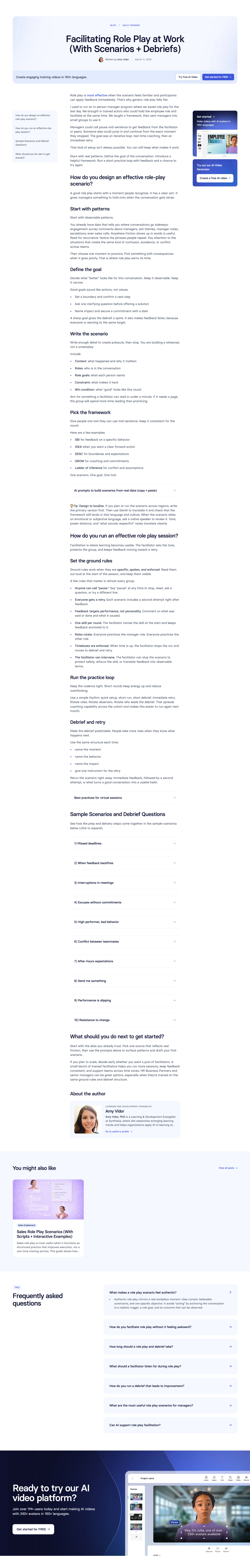 Blog Post @Synthesia