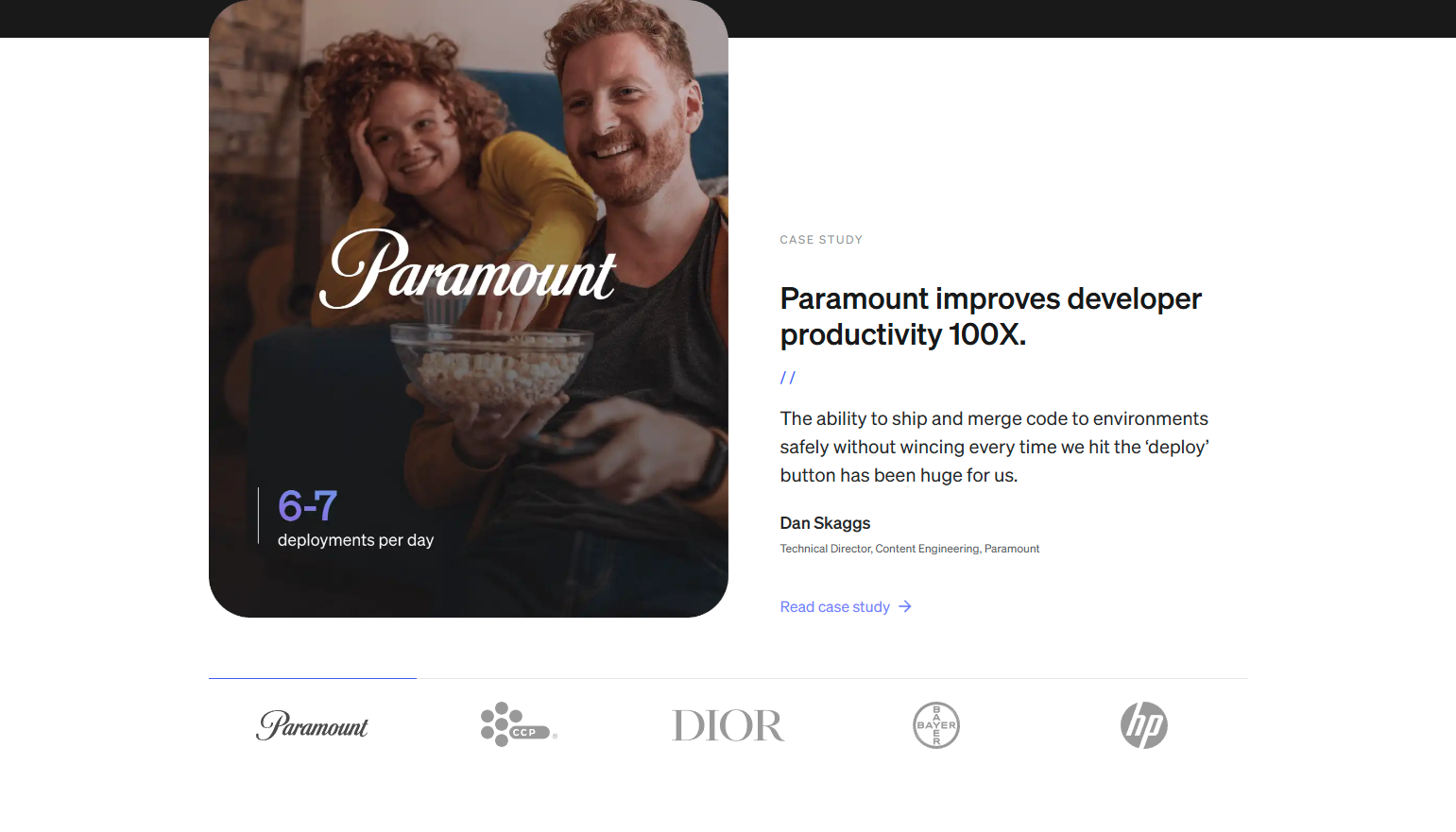 Testimonials Section @LaunchDarkly