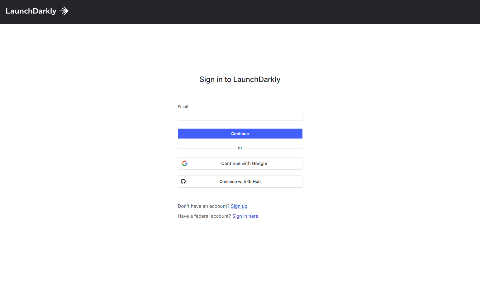 Login @LaunchDarkly