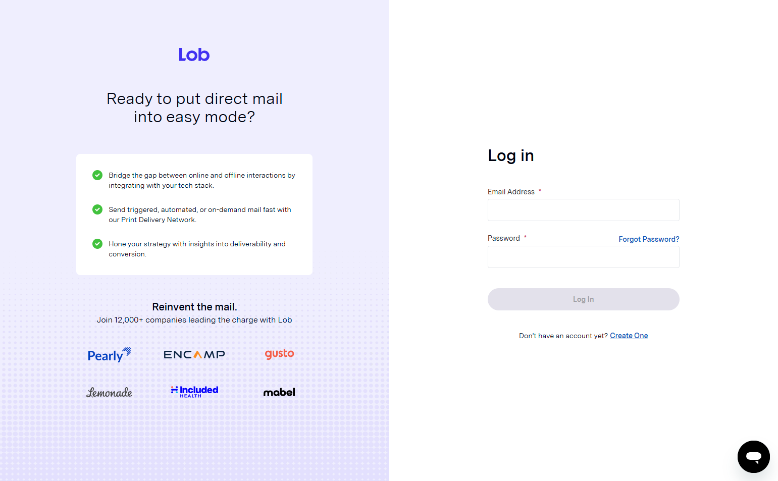 Login @Lob