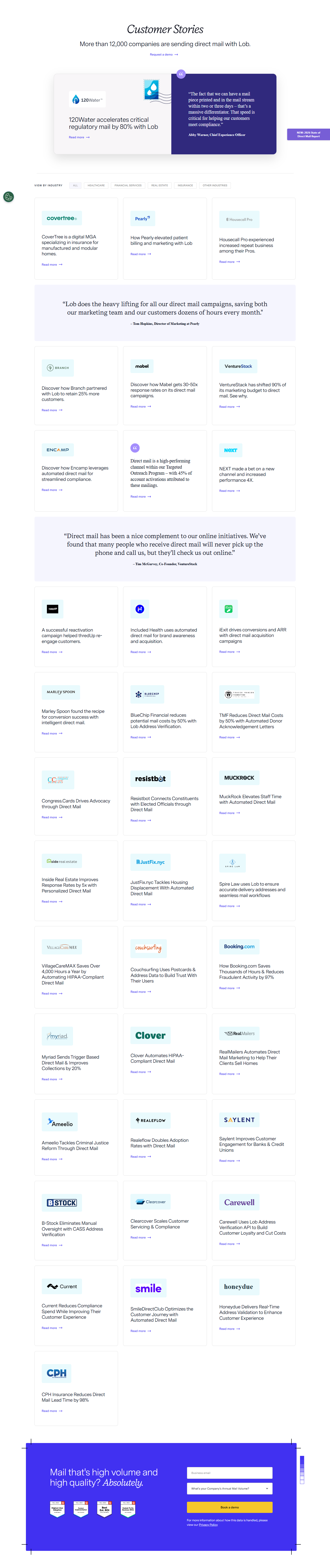 Case Study Index @Lob