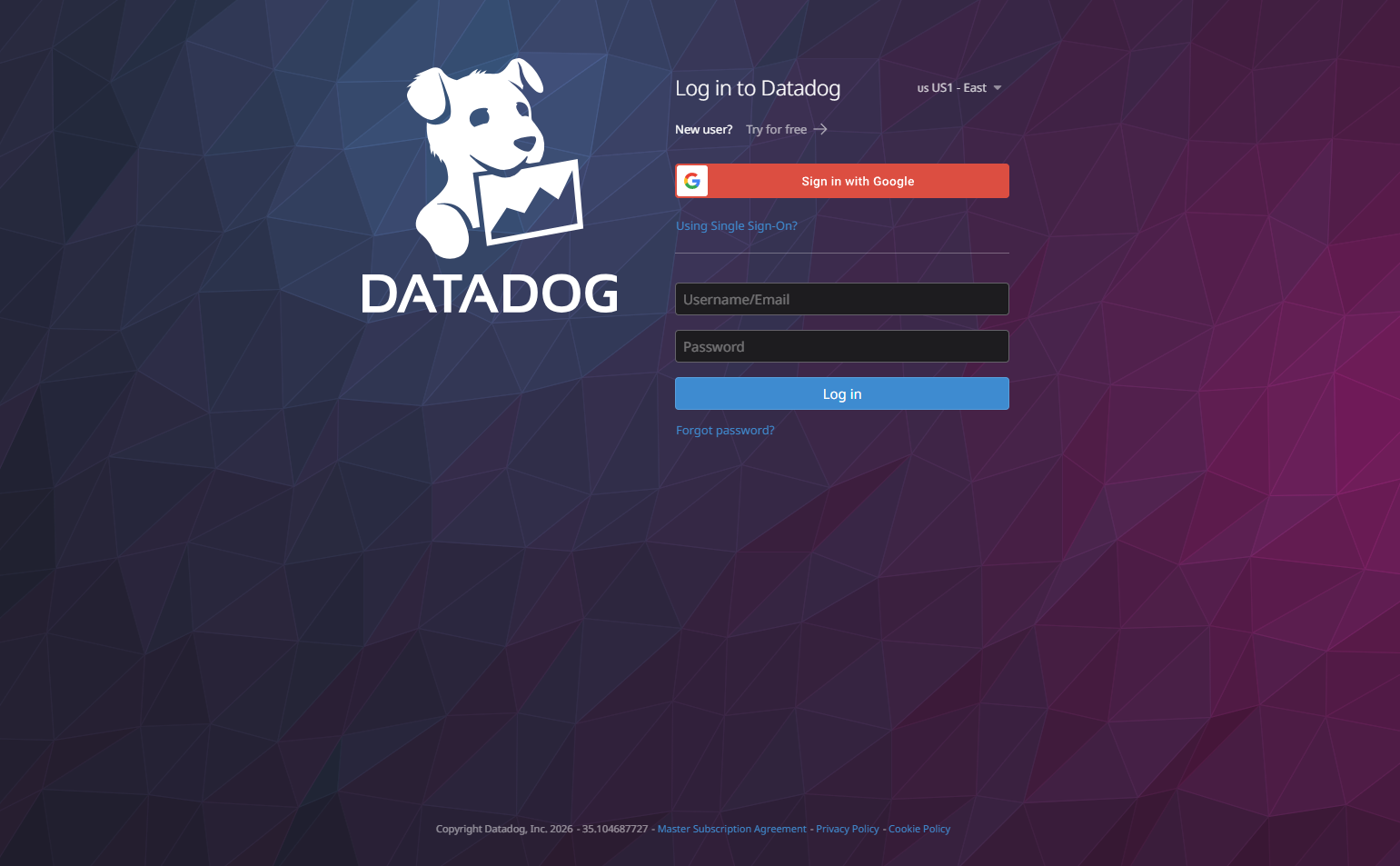 Login @Datadog