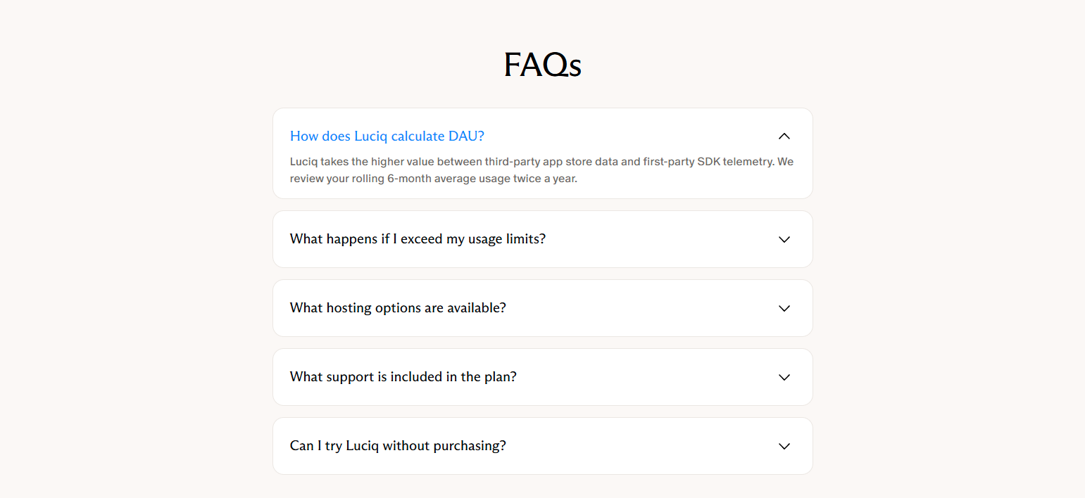 FAQ @Luciq