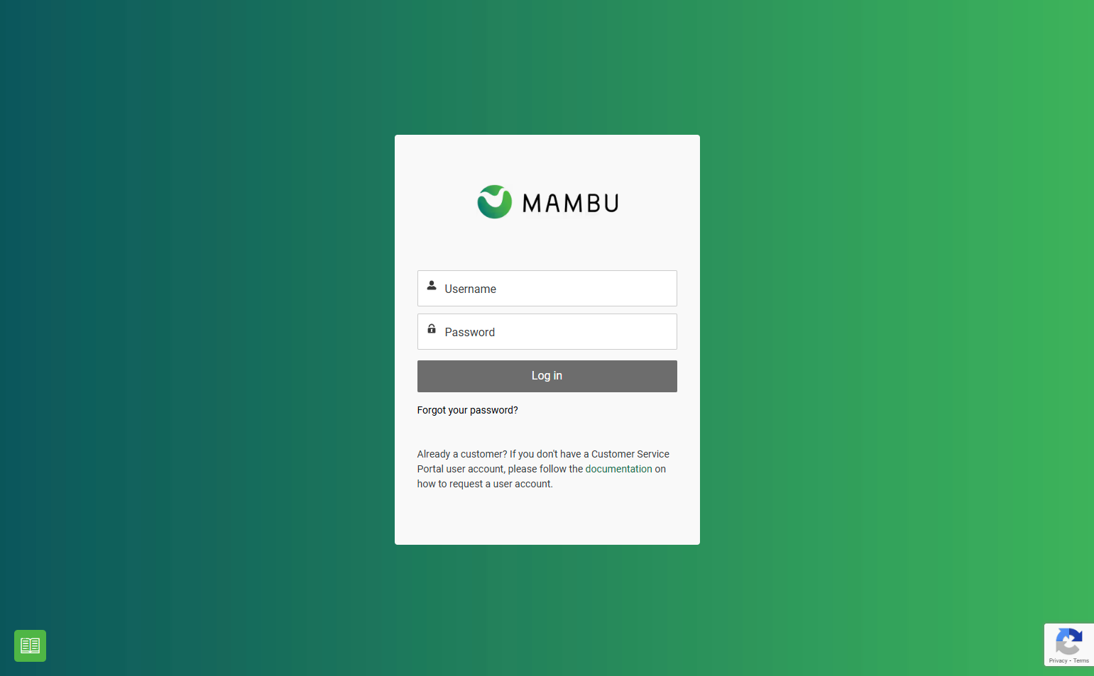 Login @Mambu