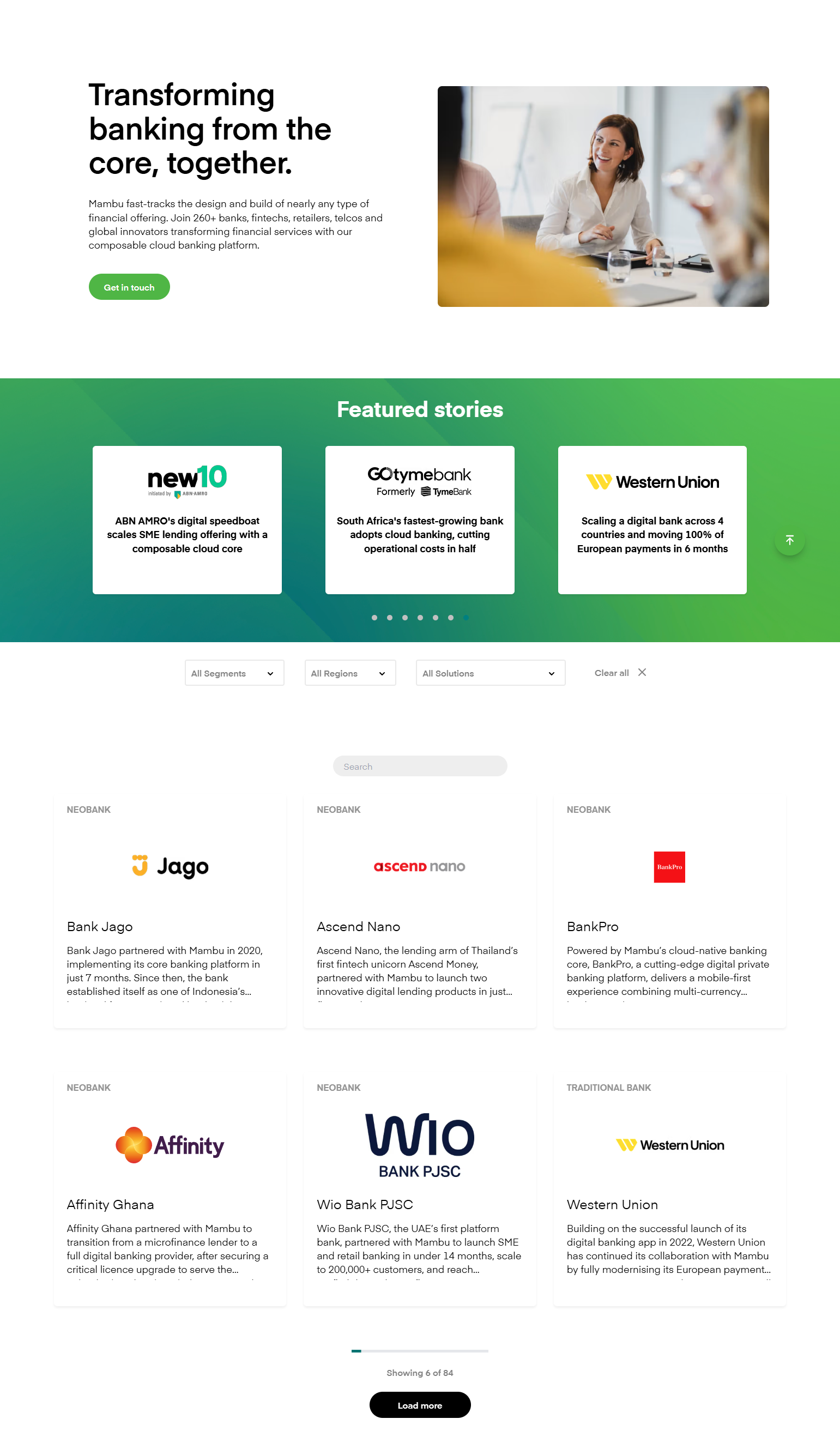 Case Study Index @Mambu