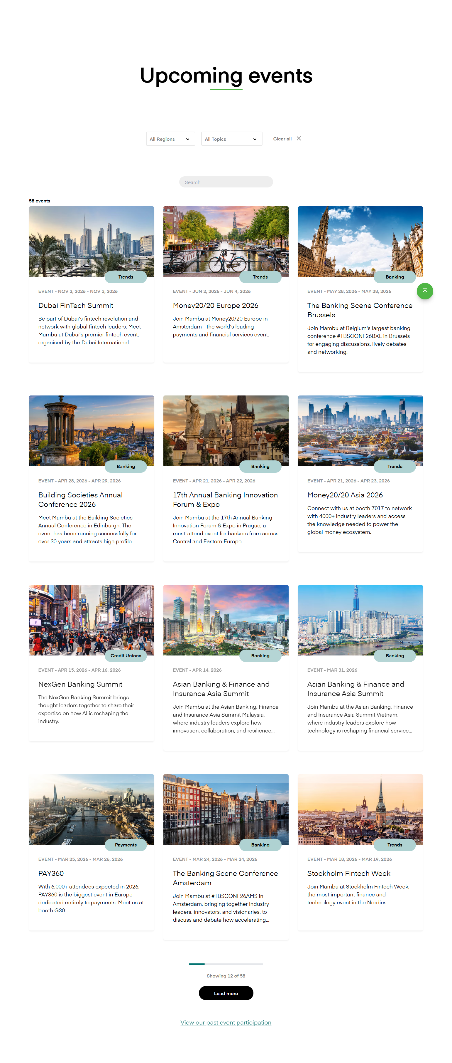 Events / Webinars @Mambu