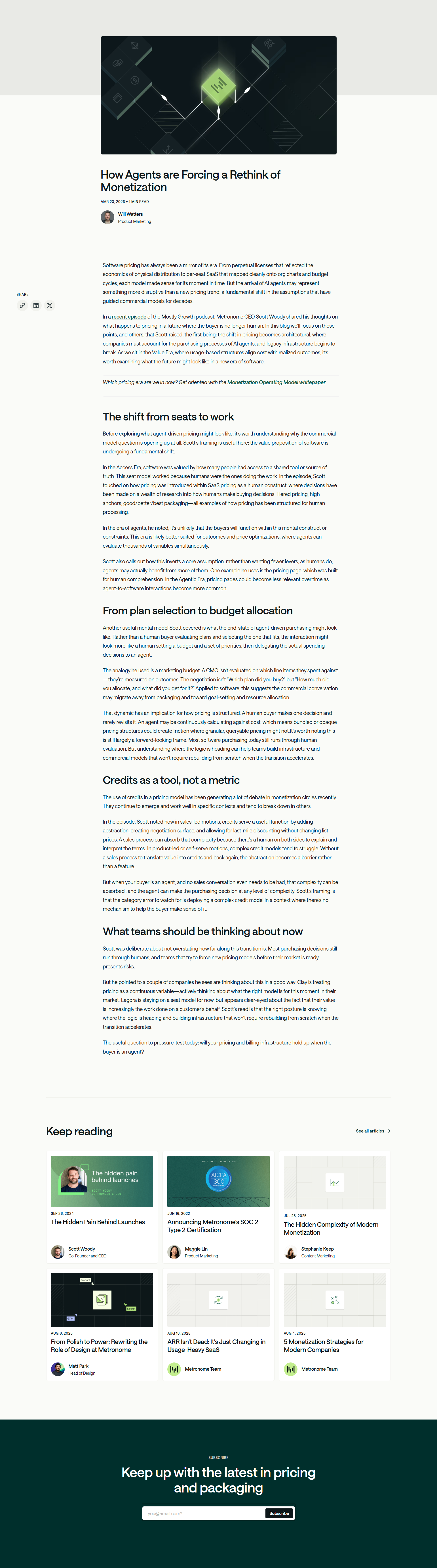 Blog Post @Metronome