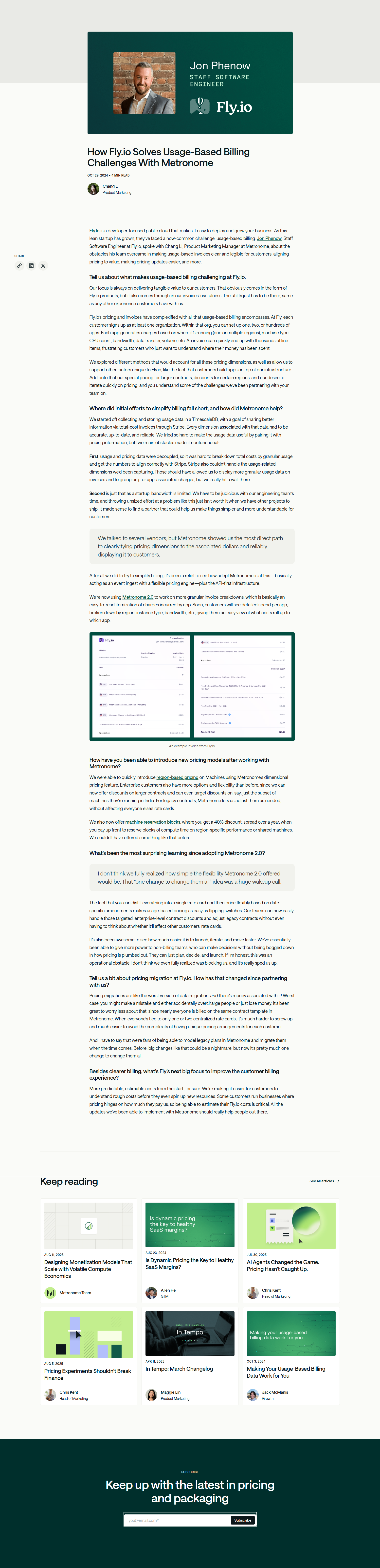 Case Study @Metronome