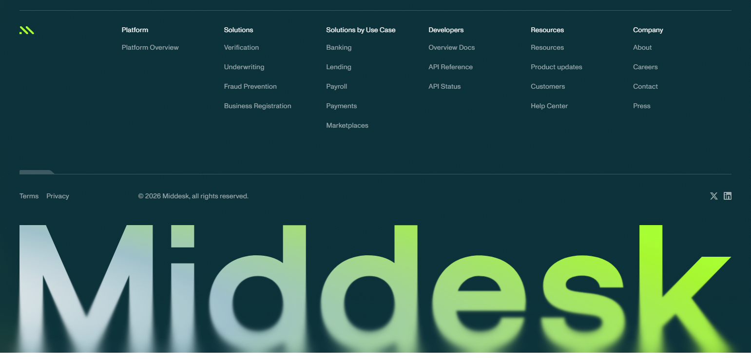 Footer @Middesk