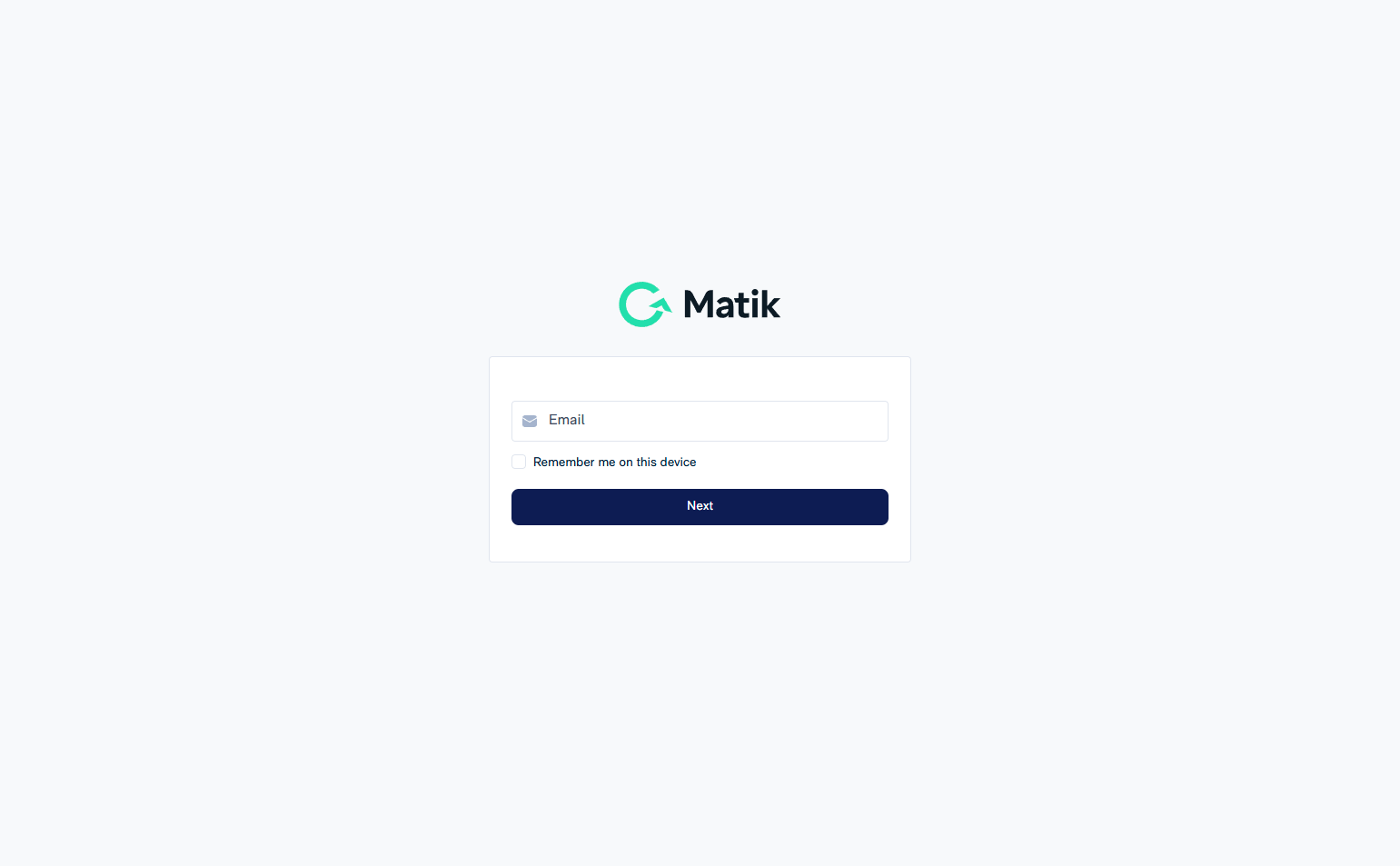 Login @Matik