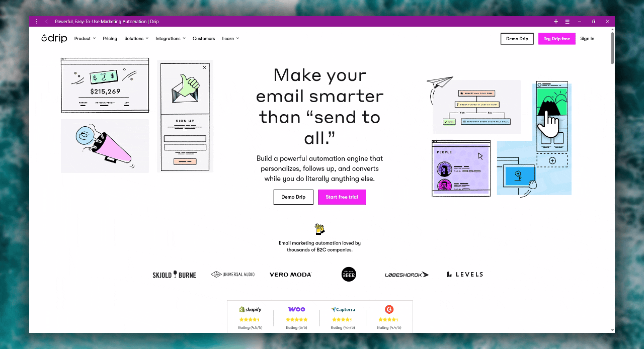 Hero Section Hover Animation @drip