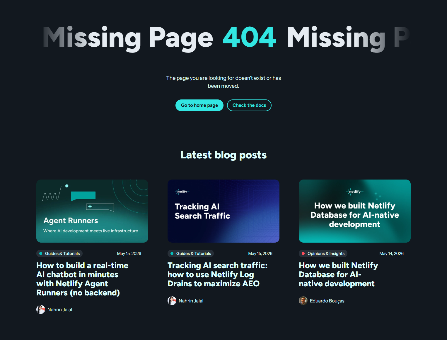 404 Error @Netlify