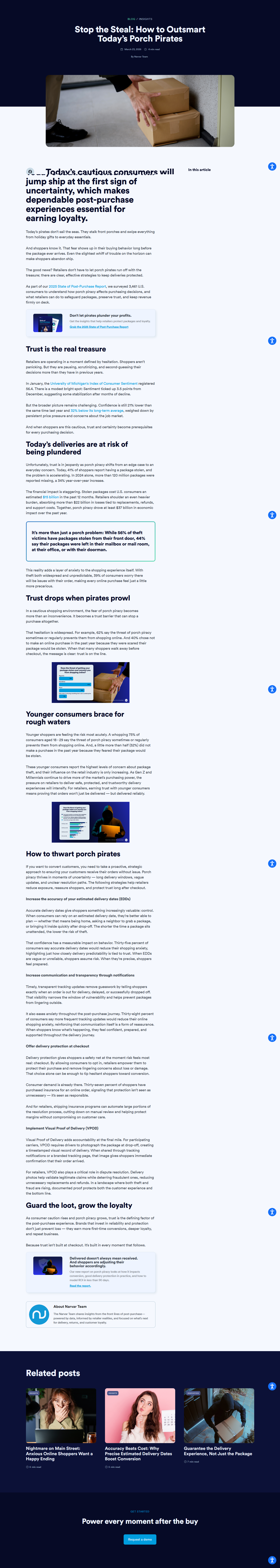 Blog Post @Narvar