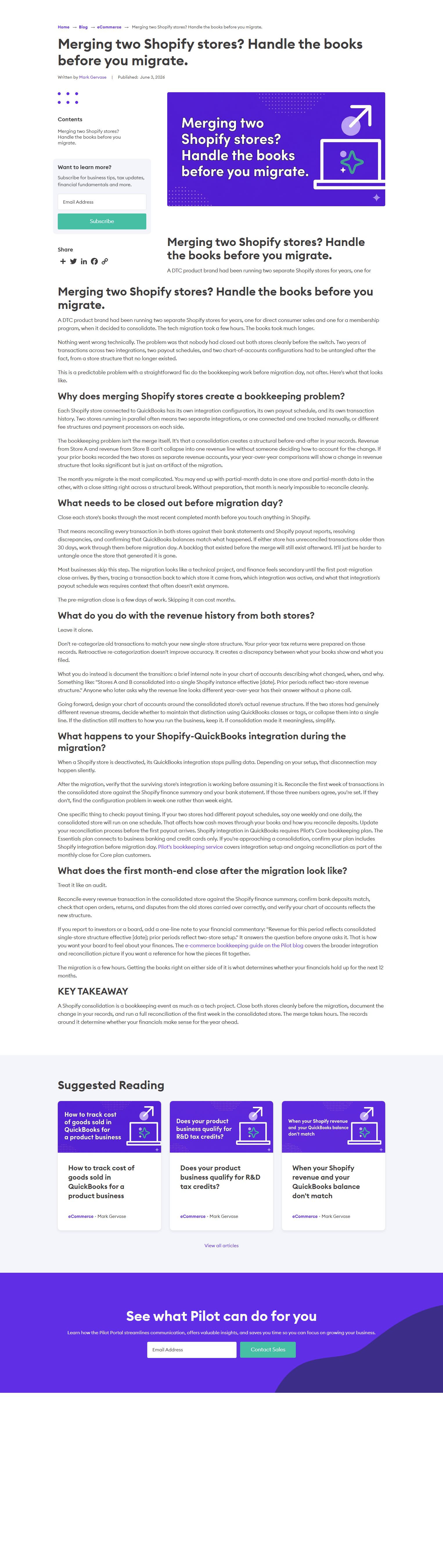 Blog Post @Pilot