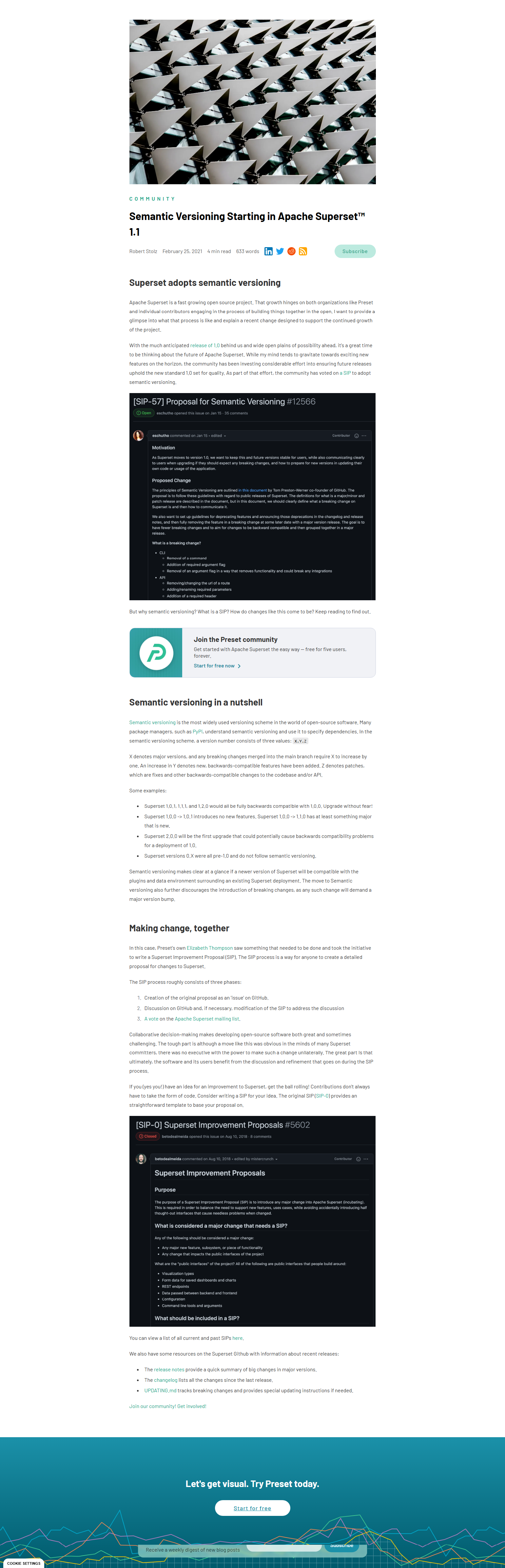 Blog Post @Preset