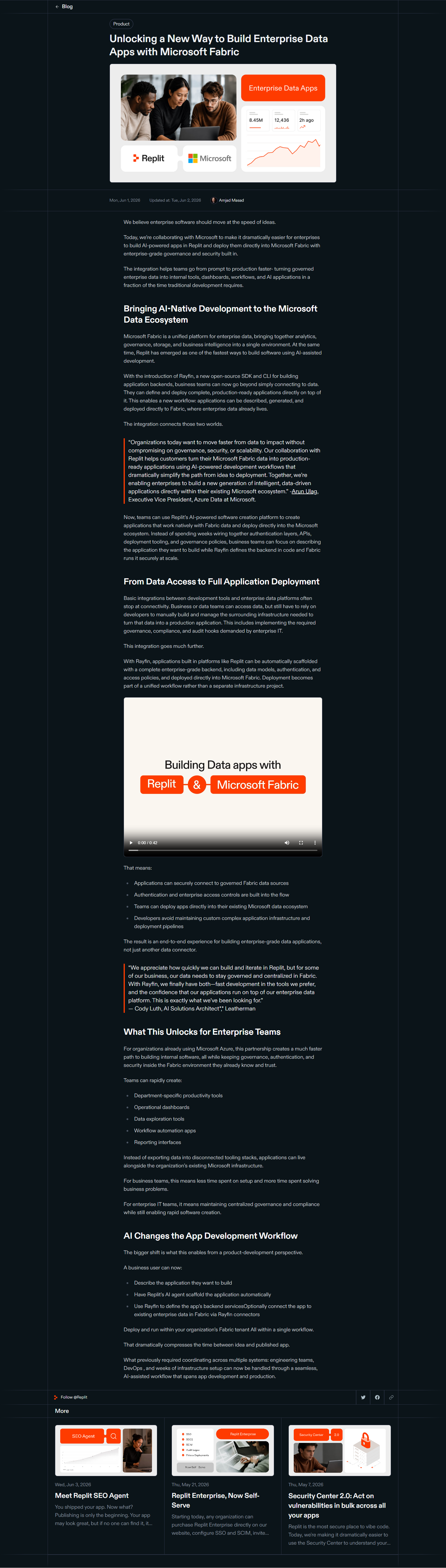 Blog Post @Replit