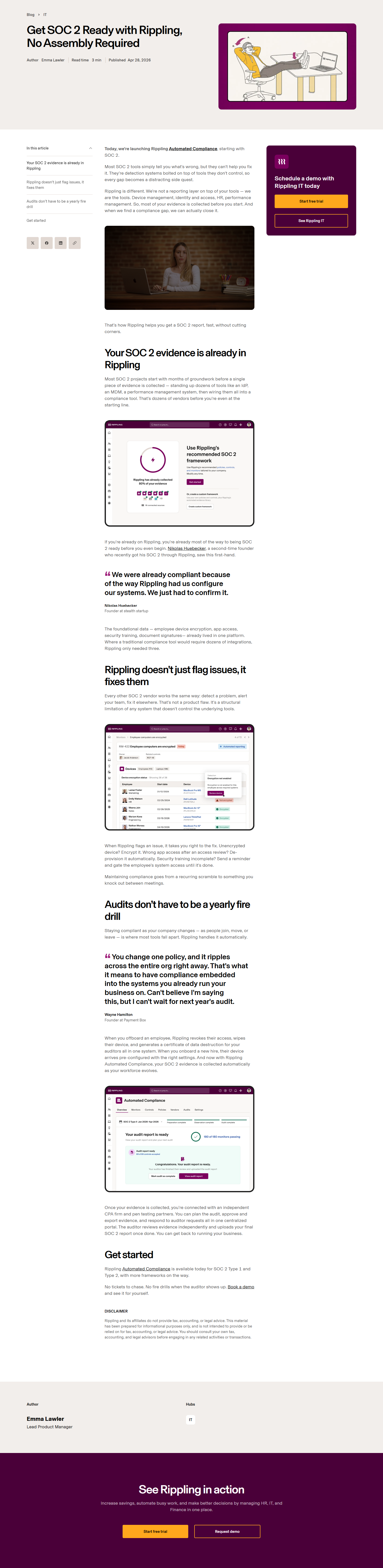 Blog Post @Rippling