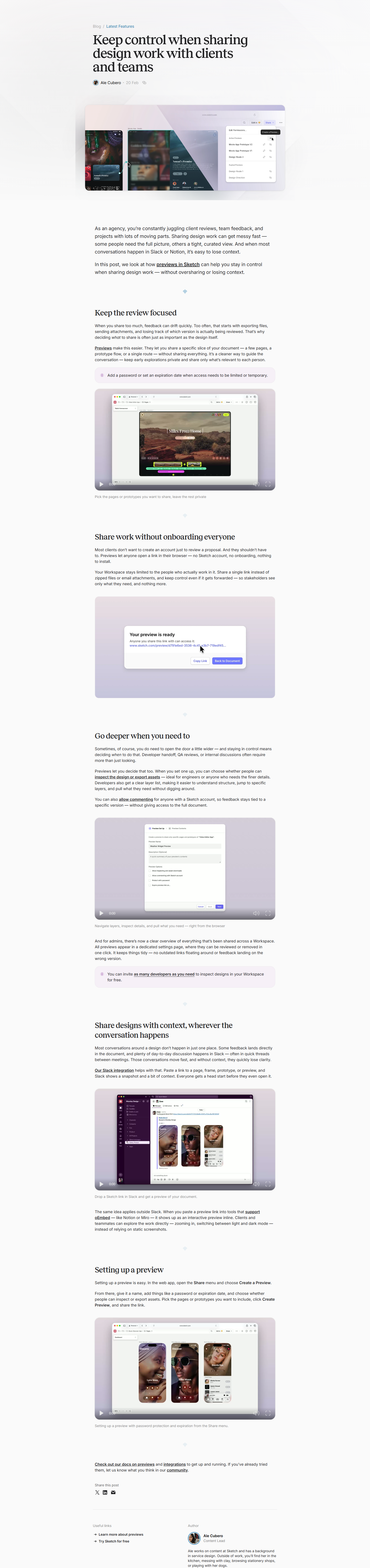 Blog Post @Sketch