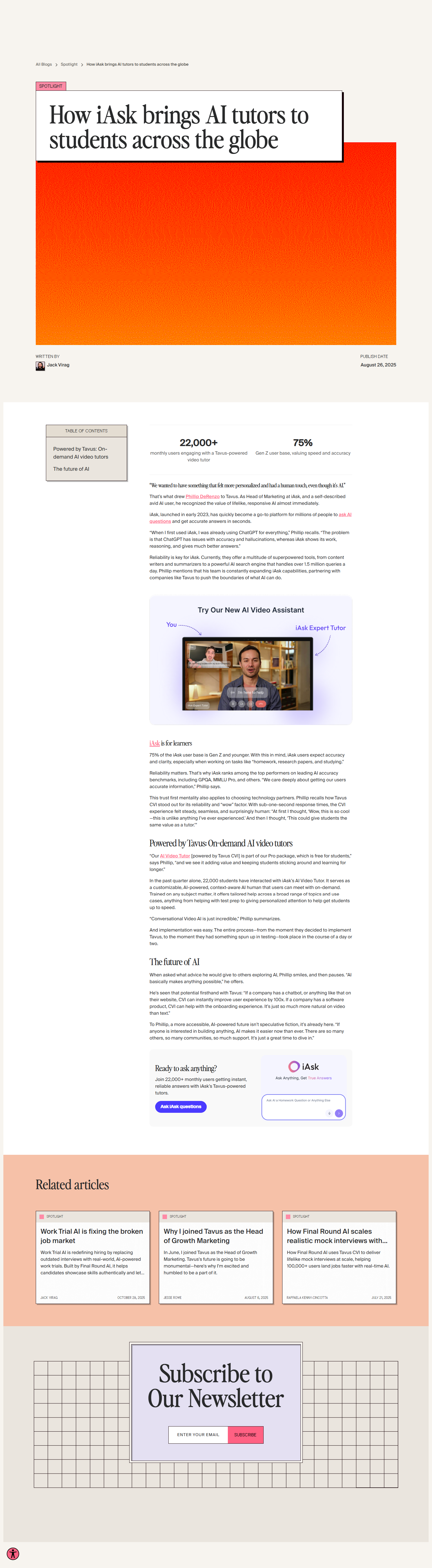 Blog Post @Tavus