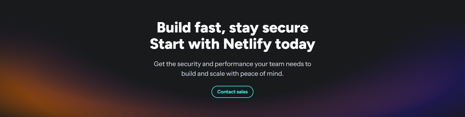 CTA @Netlify