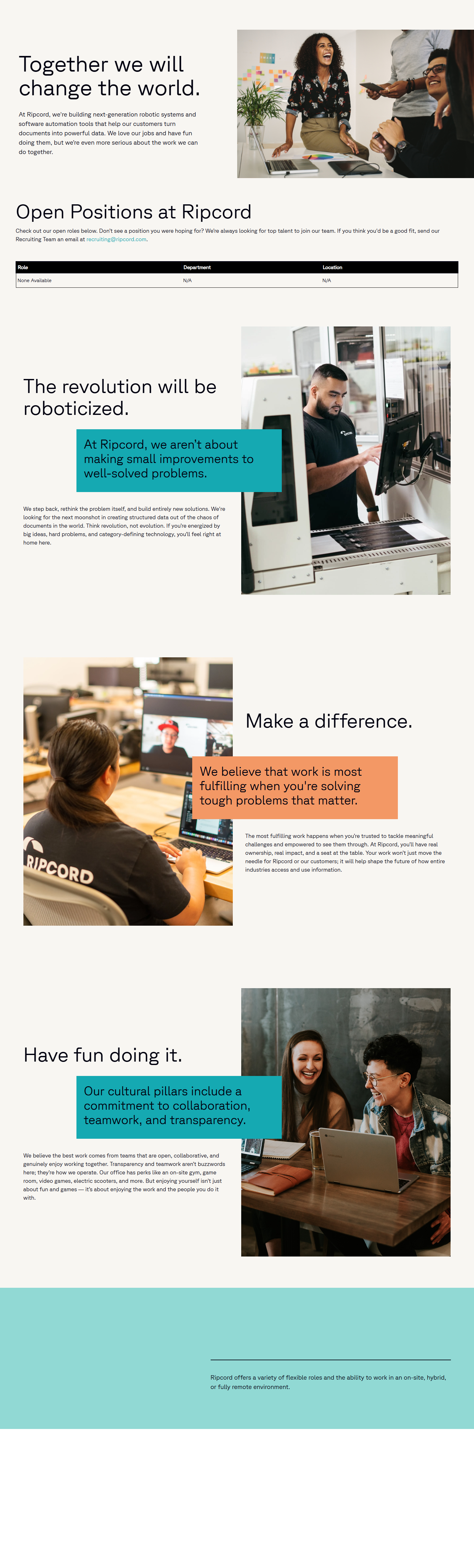 Careers @Ripcord