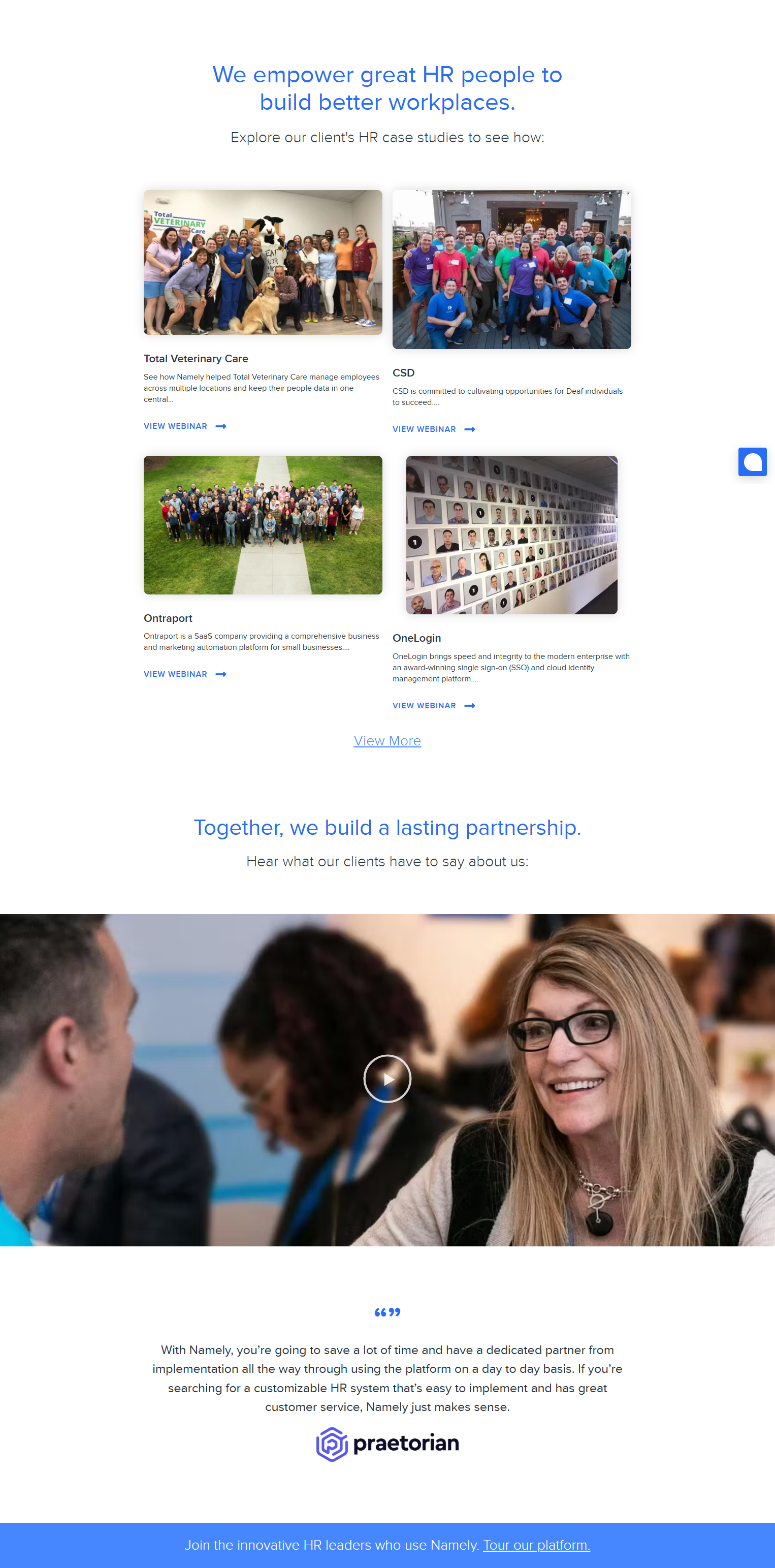 Case Study Index @Namely