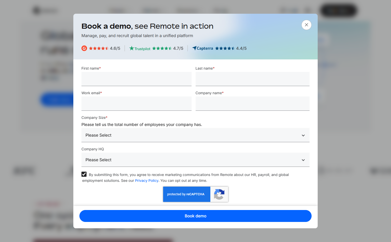 Contact Sales @Remote