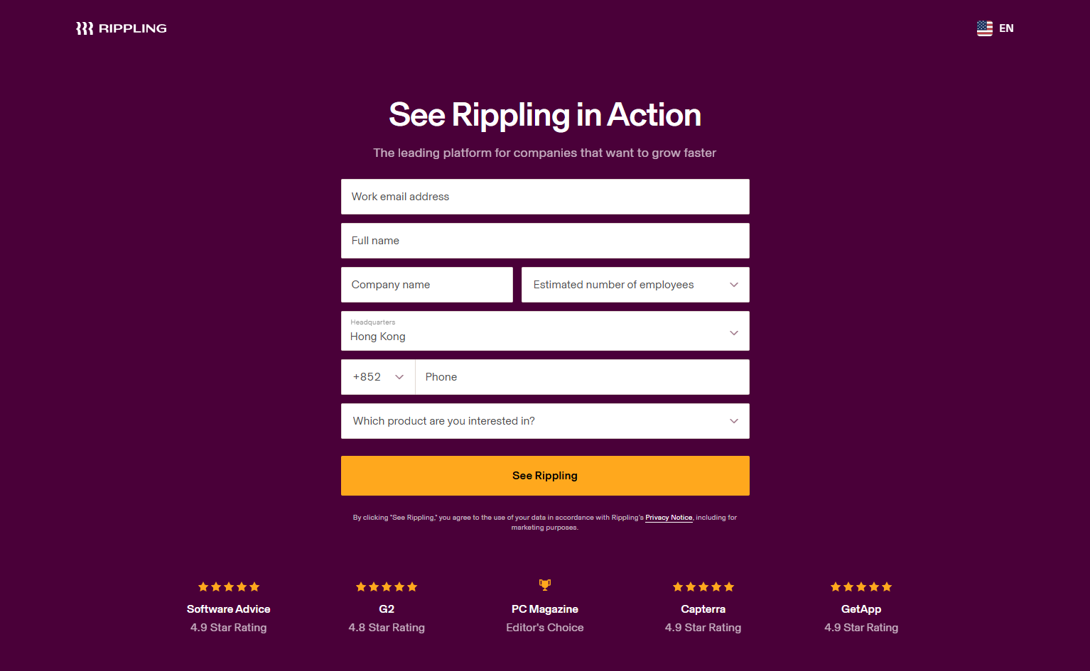 Contact Sales @Rippling