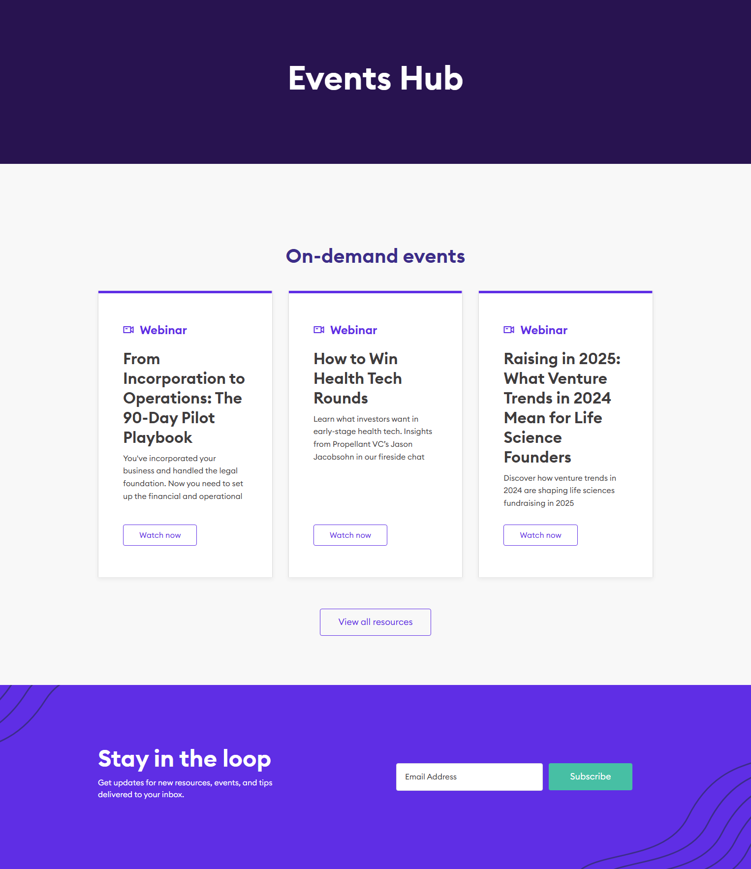 Events / Webinars @Pilot
